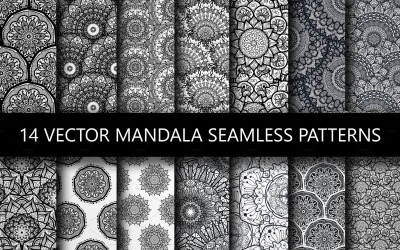 Mandala naadloos ingesteld patroon