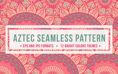 Aztec Seamless Set Pattern