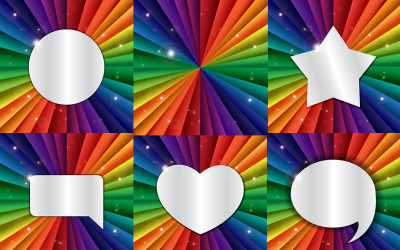 Rainbow Banners - Modèle d'identité d'entreprise