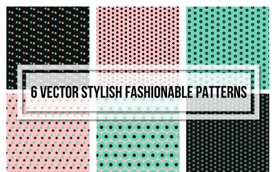 Snygg fashionabla sömlös uppsättning mönster