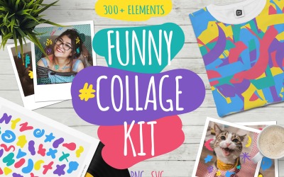 Funny Collage Kit - Corporate Identity Template