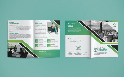 Business Bi Fold Brochure Design - Corporate Identity Template