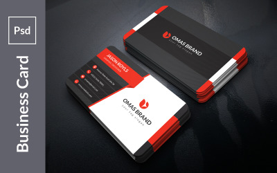 Professional Line Art Business Card - Corporate Identity Template