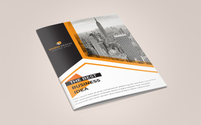 Einlösung Bi Fold Brochure Design - Vorlage für Corporate Identity