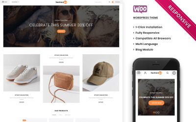 Fashiongo - Het responsieve WooCommerce-thema van de modewinkel