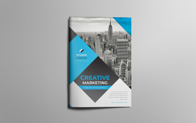 Fortnite tweevoudig brochureontwerp - huisstijlsjabloon