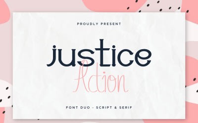 Justice Action Font