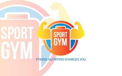 Sports GYM Nutrition Logo Template