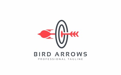 Bird Arrows Target Logo Template