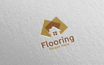 Flooring Parquet Wooden 27 Logo Template