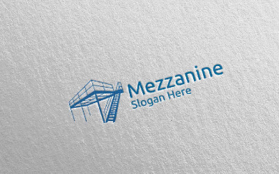 Mezzanine Flooring Parquet Wooden 19 Logo Template