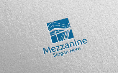 Mezzanine Flooring Parquet Wooden 20 Logo Template