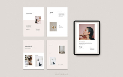 MONA - szablon A4 Vertical Media Kit PowerPoint