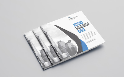 Sekrio Bifold Brochure Design - Plantilla de identidad corporativa