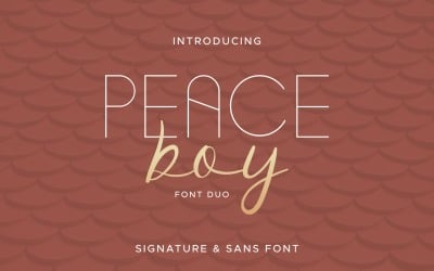 Peace Boy Písmo