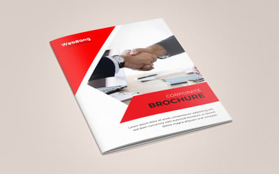 Malakasha Bifold Brochure Design - Corporate Identity Template