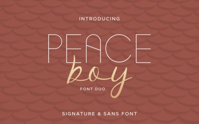 Peace Boy lettertype