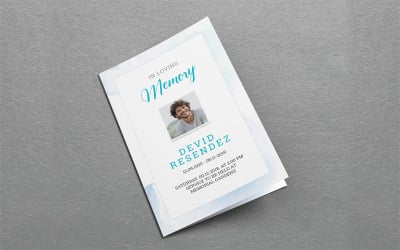 Printable Funeral Program - Corporate Identity Template