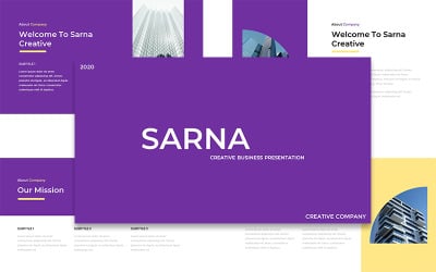 Sarna - Creatieve zakelijke PowerPoint-sjabloon