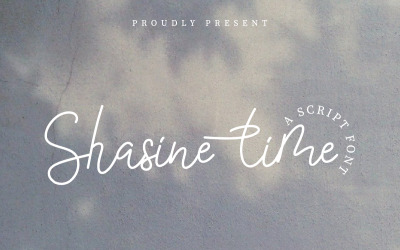 Shasine time Font