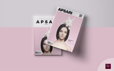 Apsari - Beauty Cover Indesign magazin sablon