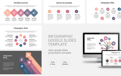 Modelo de apresentação de infográfico Apresentações Google