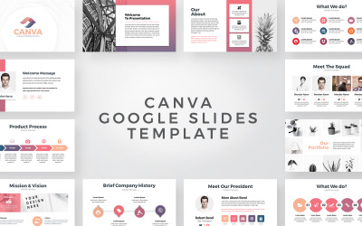 Présentation commerciale de Canva Google Slides