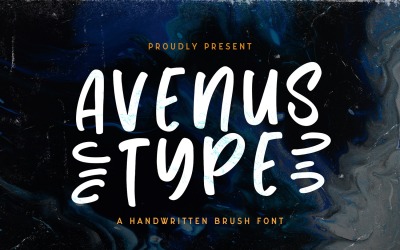 Tipo Avenus - Carattere di visualizzazione stravagante