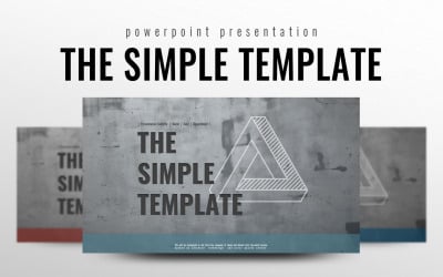 Den enkla PowerPoint-mallen