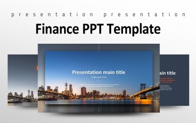 Finans PPT PowerPoint şablonu