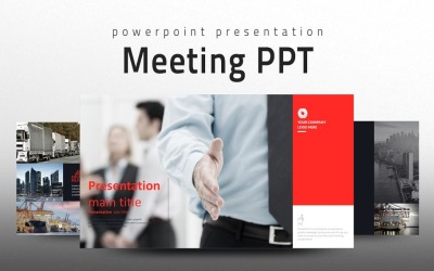 Modello PowerPoint di presentazione della riunione Meeting