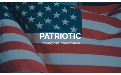 Vlastenecká šablona PowerPoint