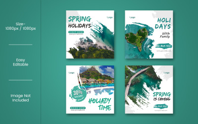 Banner for Travel & Vacation Social Media Template