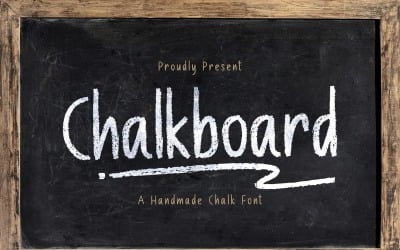 Chalk Board - A Handmade Chalk Font