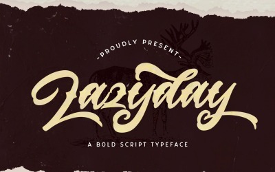 Lazyday - Carattere corsivo in grassetto