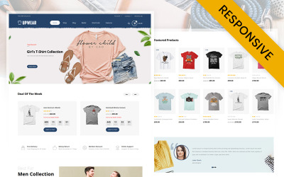 Upwear - Tema WooCommerce da loja de camisetas