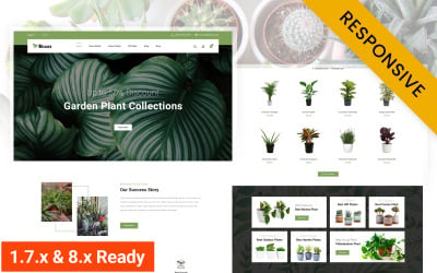Адаптивная тема PrestaShop для магазина растений Mosses