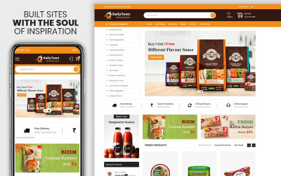 Dailytown - motyw Shopify premium responsywny dla artykułów spożywczych i żywności