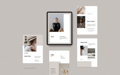 KARA - шаблон A4 Vertical Media/Press Kit PowerPoint