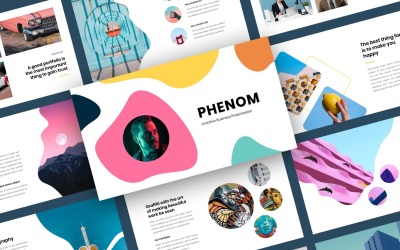 Шаблон творчої бізнес-презентації Phenom PowerPoint