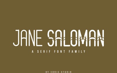 Jane Saloman typsnitt