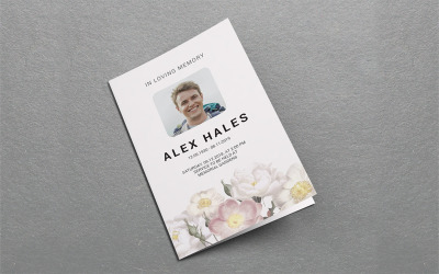 Программа похорон для печати - Шаблон фирменного стиля