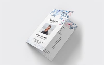 Programme de célébration de la vie - Modèle d&amp;#39;identité d&amp;#39;entreprise