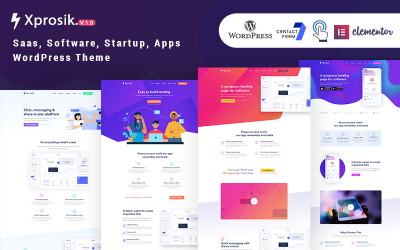 Xprosik - Saas Software App Startup Landing Elementor WordPress Theme