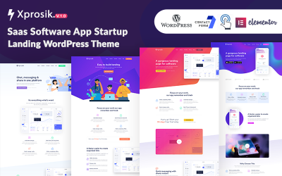 Xprosik - Saas Software App Startup Landing WordPress Elementor Theme