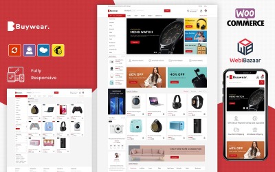 "Buywear - Multipurpose Minimal Online E-Commerce" thème WooCommerce adaptatif #107694