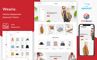 Template OpenCart Responsive #107701 "Wearix - Multipurpose Fashion"