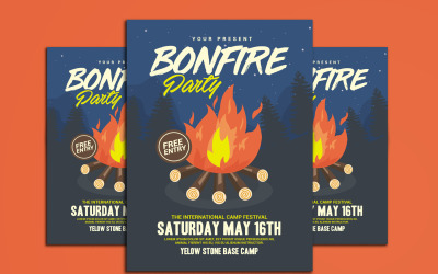 Bonfire Event Party - Vorlage für Corporate Identity
