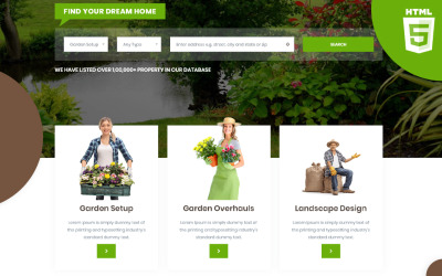 Gardenia | Plantilla HTML5 para sitio web de jardinería y plantaciones