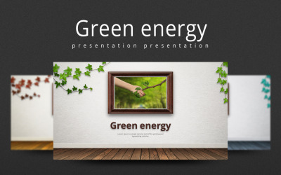 Groene energie PowerPoint-sjabloon